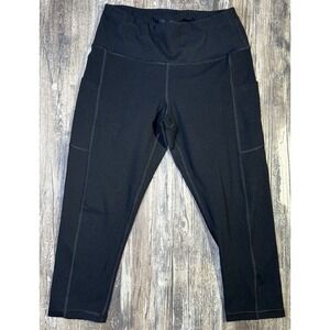 Luga Black Capri Leggings Size Small Yoga Activewear